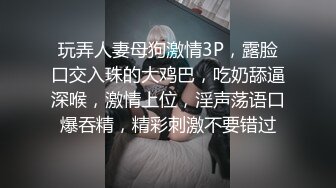 玩弄人妻母狗激情3P，露脸口交入珠的大鸡巴，吃奶舔逼深喉，激情上位，淫声荡语口爆吞精，精彩刺激不要错过