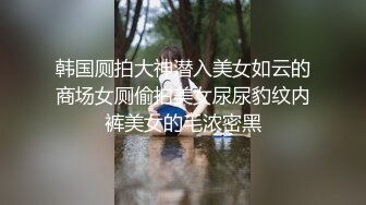 韩国厕拍大神潜入美女如云的商场女厕偷拍美女尿尿豹纹内裤美女的毛浓密黑