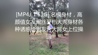 [MP4/ 1.51G] 名模身材，高颜值女友黑丝开档大秀身材各种诱惑给男友含大屌女上位操逼