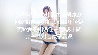 [MP4/ 504M] 黑客破解家庭网络摄像头偷拍大叔和年轻貌美娇妻的和谐性生活媳妇 做完一直对着镜子看逼